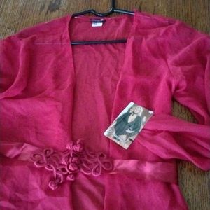 Dream girl see through red robe